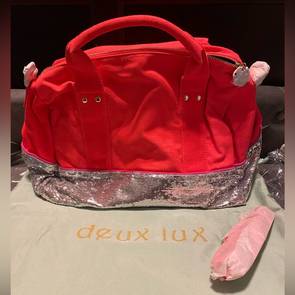NWT Deux Lux Neon Pink purse